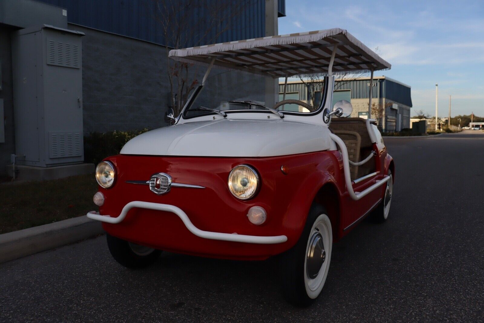 Fiat-Jolly-Cabriolet-1970-Red-Tan-13-36