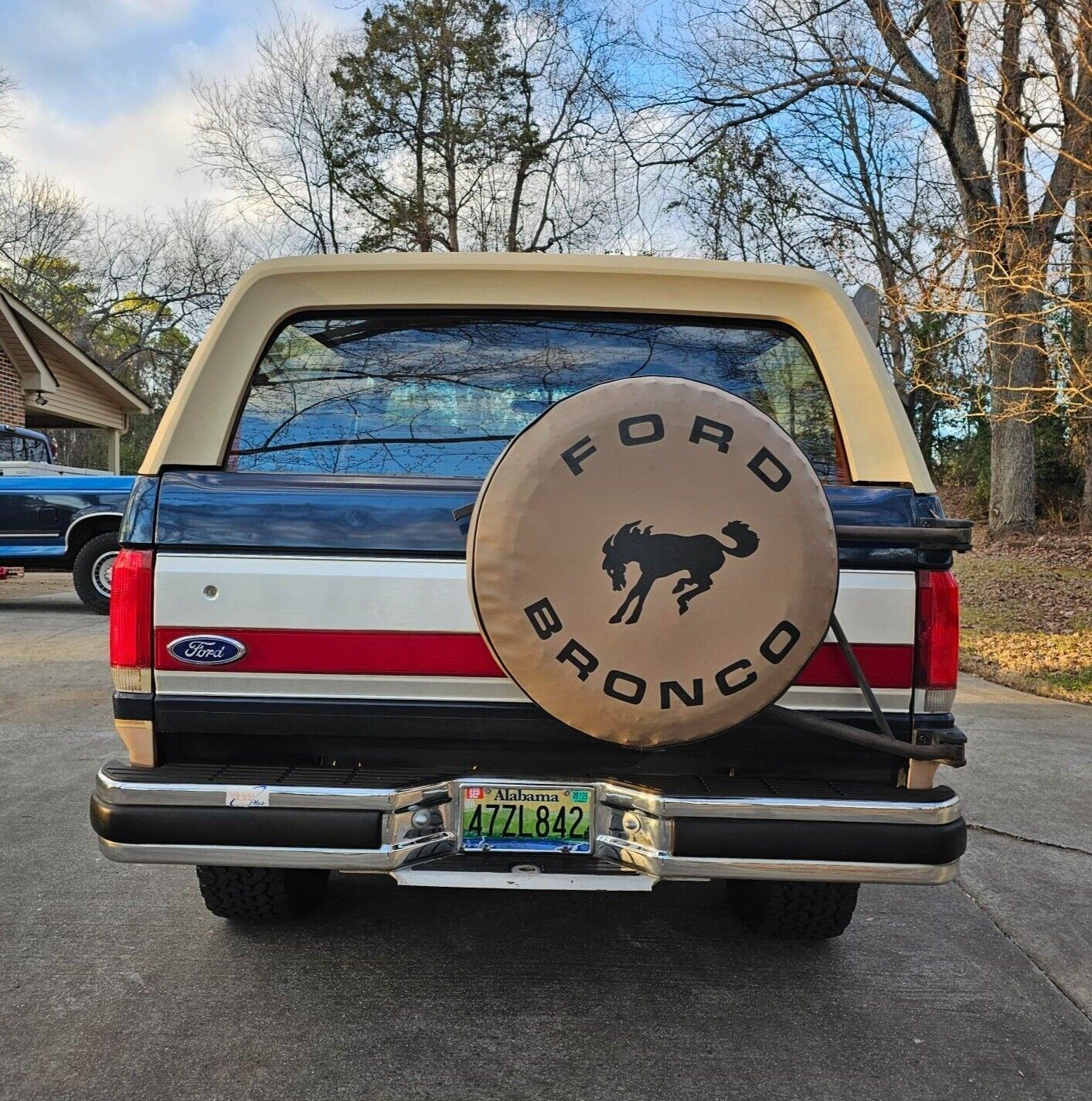 Ford-Bronco-SUV-1988-Blue-Tan-157700-7