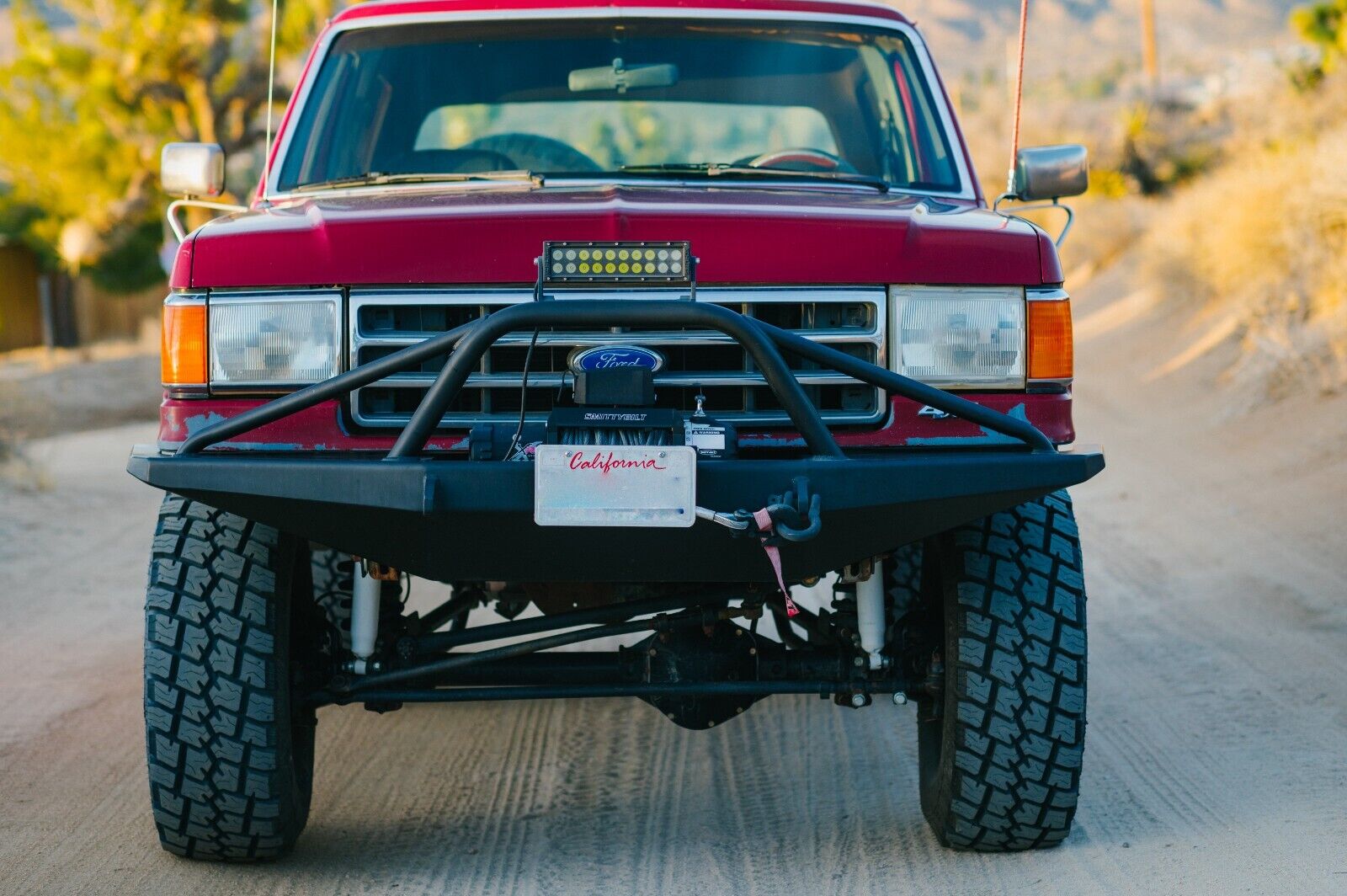 Ford-Bronco-SUV-1991-Burgundy-Red-and-Gray-152099-8