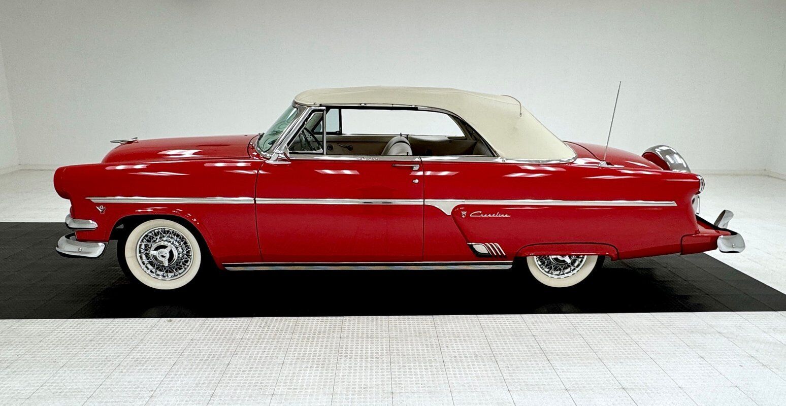 Ford-Crestline-Cabriolet-1954-Red-Red-56195-2