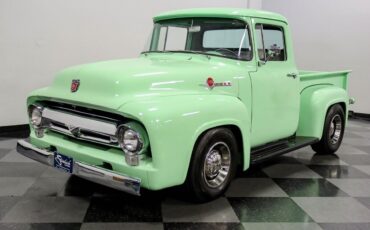 Ford-F-100-Pickup-1956-Green-Gray-21-5