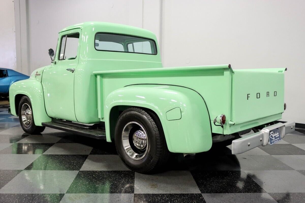 Ford-F-100-Pickup-1956-Green-Gray-21-8