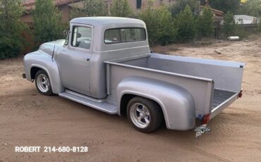 Ford-F-100-Pickup-1956-Silver-Burgundy-2897-10