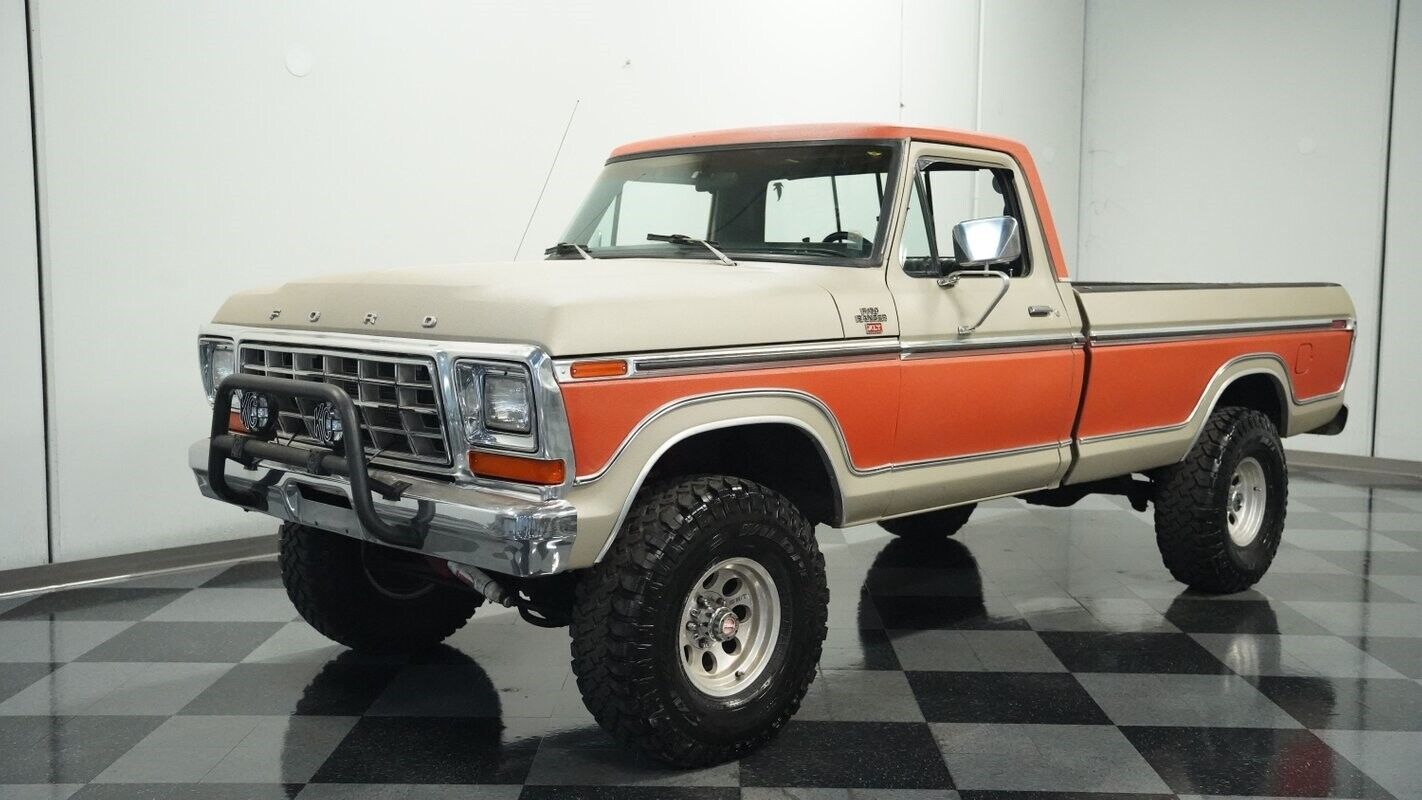 Ford-F-150-Pickup-1978-Orange-Black-45462-6