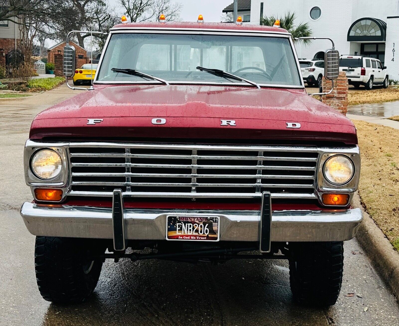 Ford-F-250-1970-Burgundy-Burgundy-20921-4