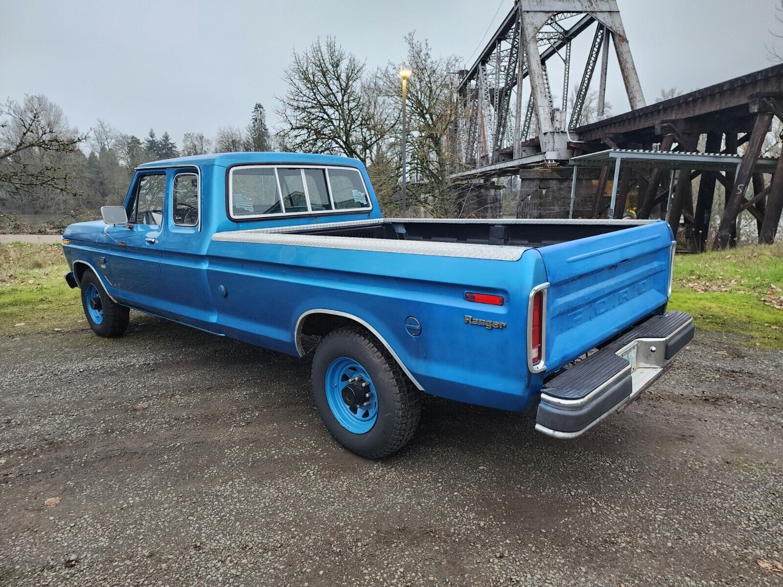 Ford-F-350-1975-Blue-Blue-142747-5