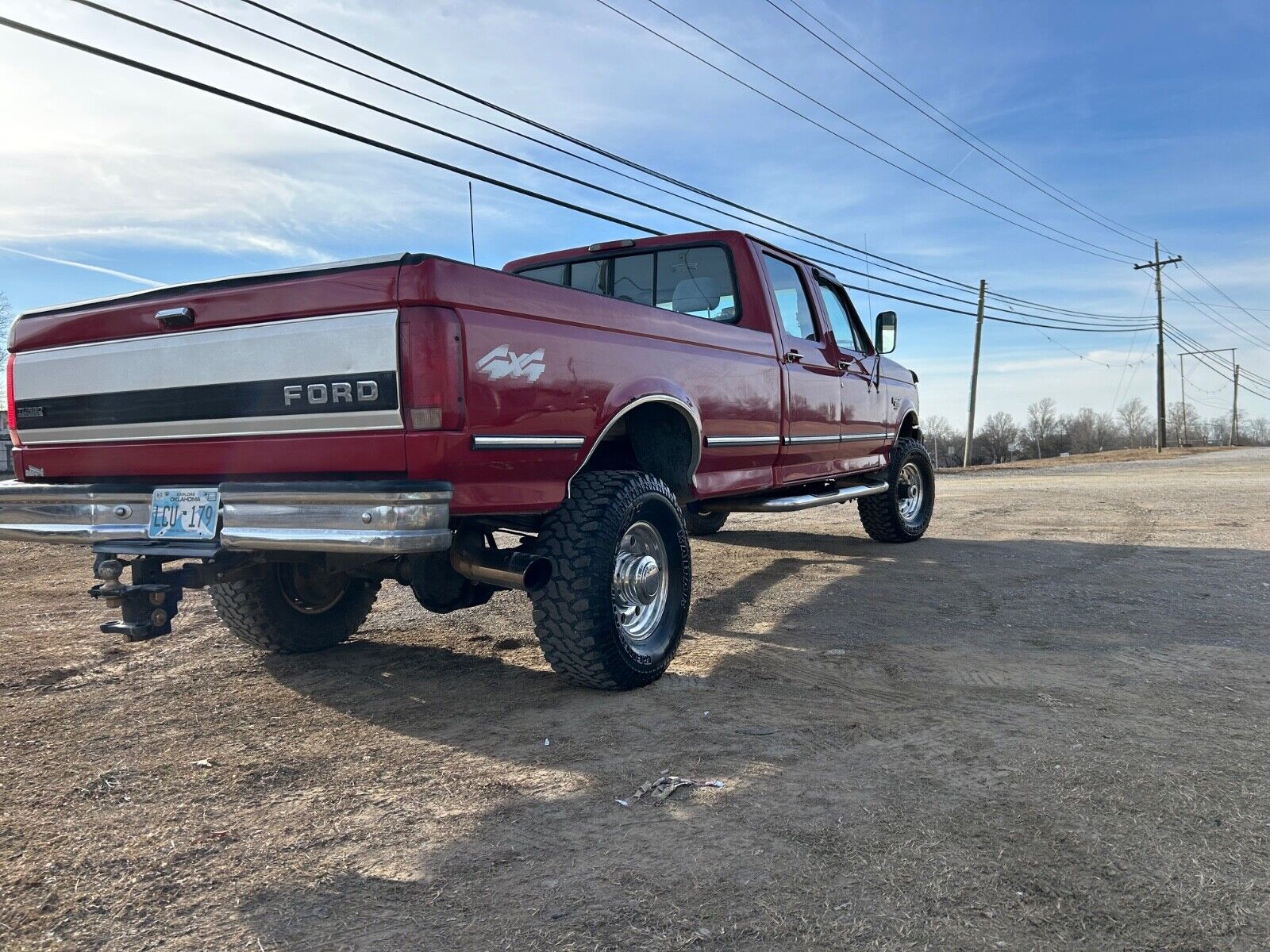 Ford-F-350-Pickup-1994-Red-Gray-247839-3