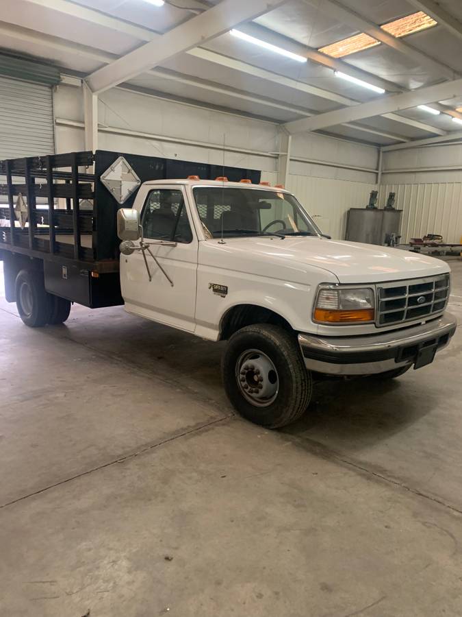 Ford-F-350-diesel-1995-white-57901