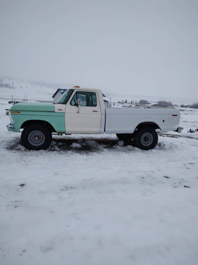 Ford-F250-4x4-1977-green-173809-4