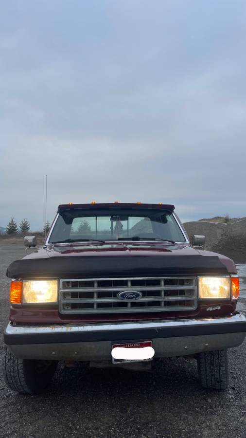 Ford-F250-lariat-1990-red-263932