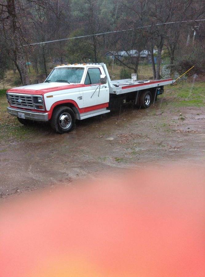 Ford-F350-xl-rollback-diesel-1985-red-134204-1