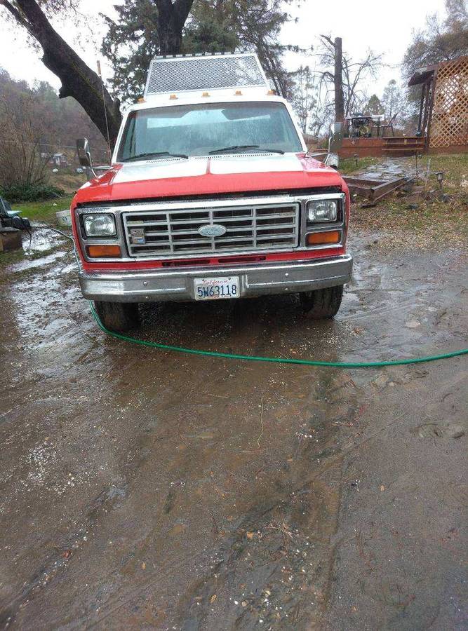 Ford-F350-xl-rollback-diesel-1985-red-134204-2