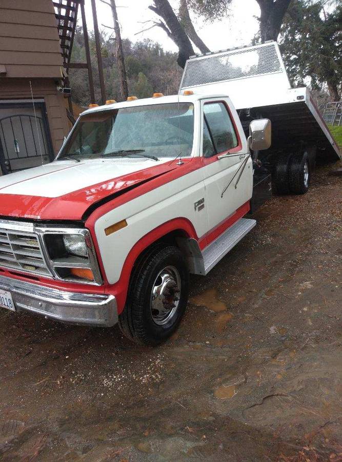 Ford-F350-xl-rollback-diesel-1985-red-134204-3