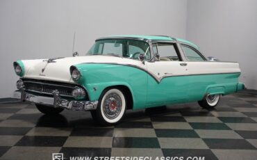 Ford-Fairlane-Berline-1955-Green-White-132322-7