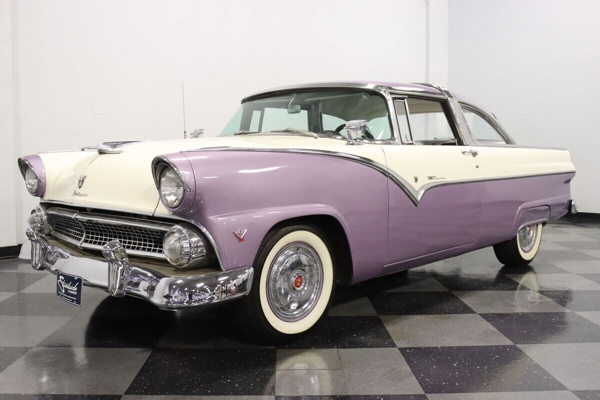 Ford-Fairlane-Coupe-1955-Purple-White-42508-5