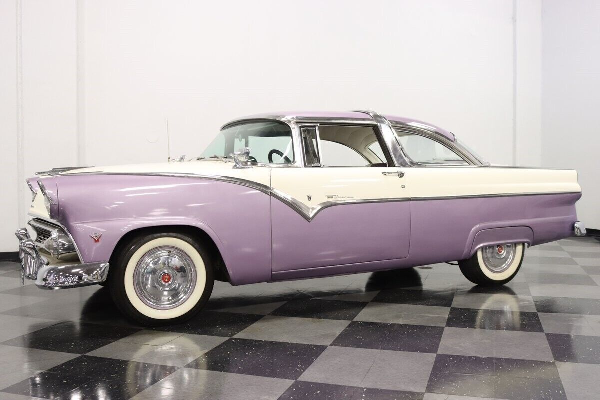 Ford-Fairlane-Coupe-1955-Purple-White-42508-6