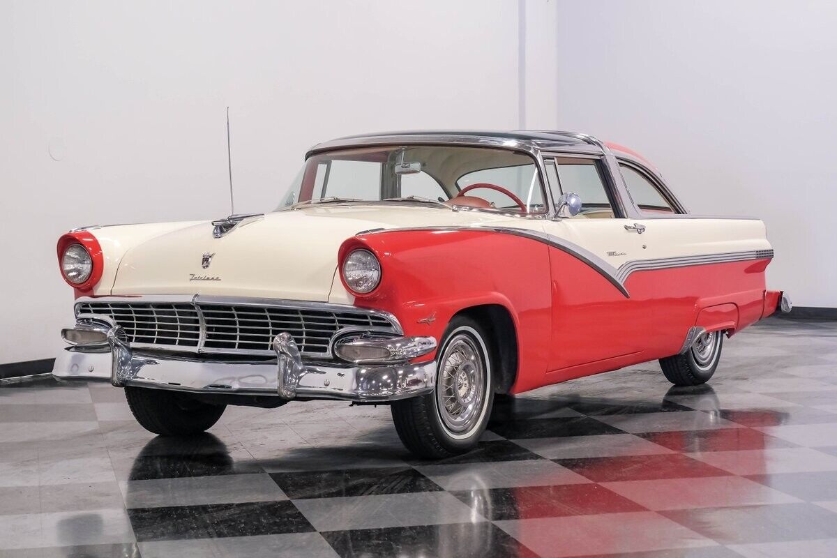 Ford-Fairlane-Coupe-1956-Red-White-69738-5