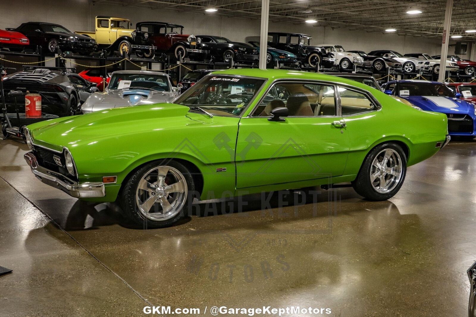 Ford-Maverick-Coupe-1974-Green-Tan-105626-8