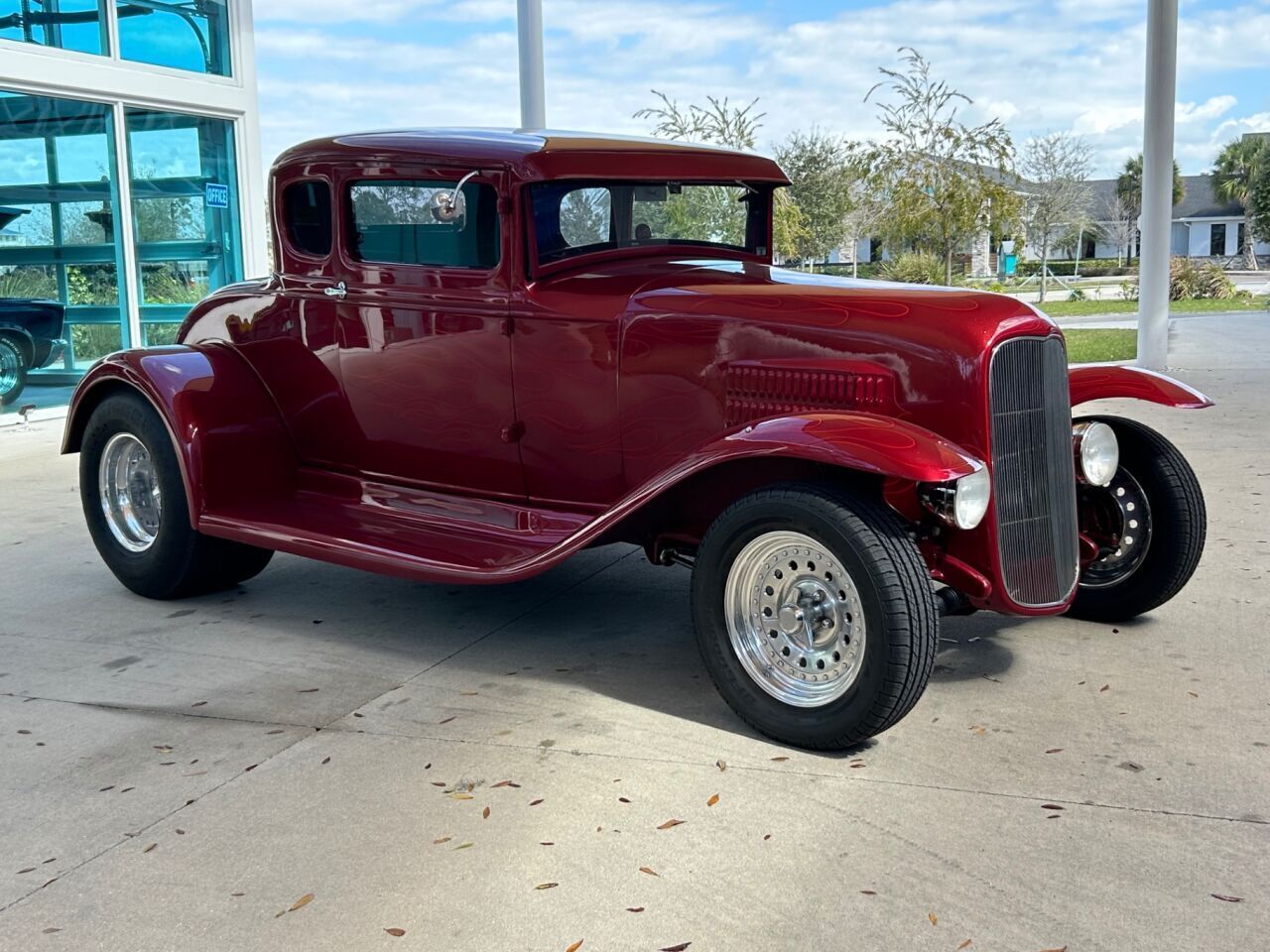 Ford-Model-A-Berline-1930-Red-Tan-3829-2