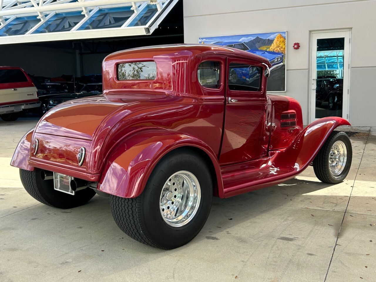 Ford-Model-A-Berline-1930-Red-Tan-3829-4