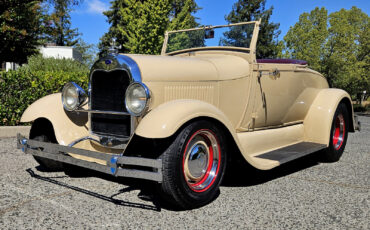 Ford-Model-A-Cabriolet-1928-Beige-Burgundy-135185