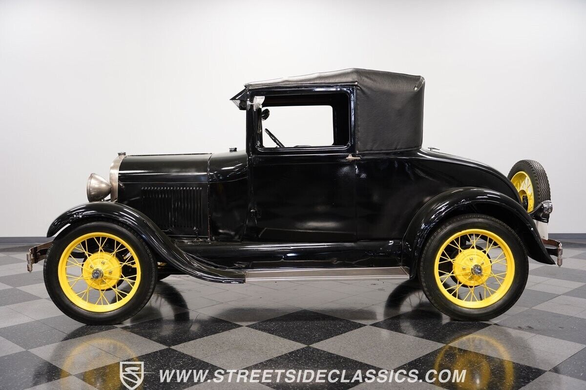 Ford-Model-A-Coupe-1929-Black-Green-74455-2