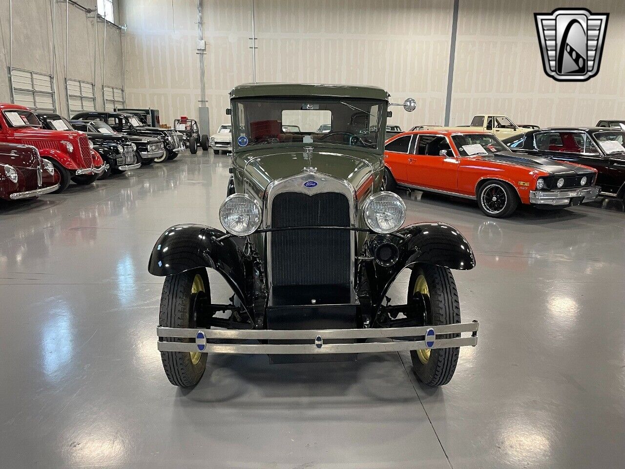 Ford-Model-A-Coupe-1930-Green-Green-86454-2