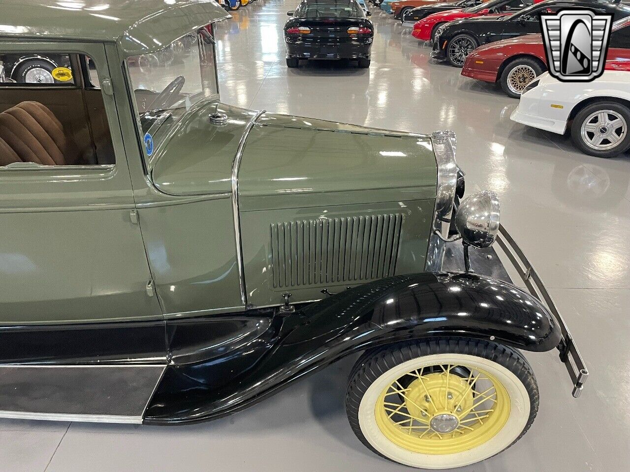 Ford-Model-A-Coupe-1930-Green-Green-86454-7