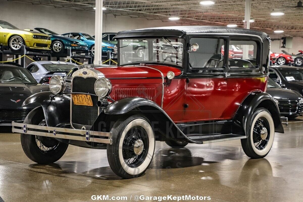 Ford-Model-A-Coupe-1930-Maroon-Gray-134177-7