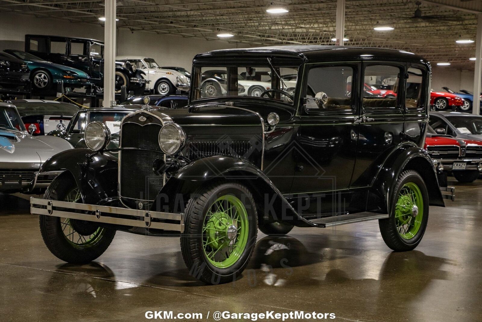 Ford-Model-A-Slant-Window-Sedan-Berline-1931-Black-Tan-58257-7