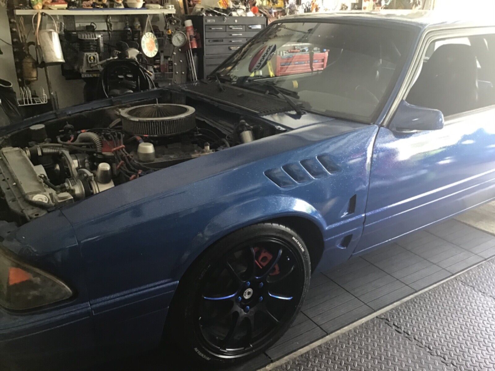 Ford-Mustang-Berline-1987-Blue-Black-999999-12