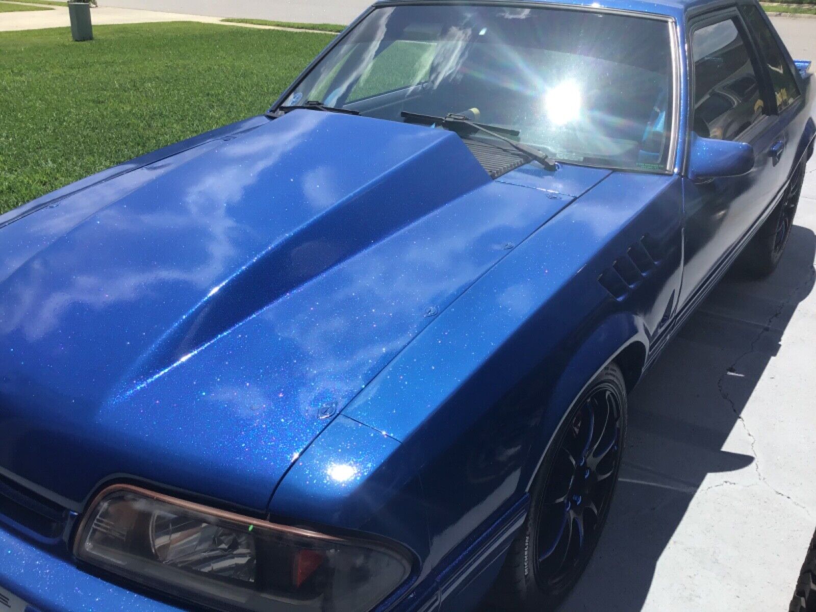 Ford-Mustang-Berline-1987-Blue-Black-999999-7