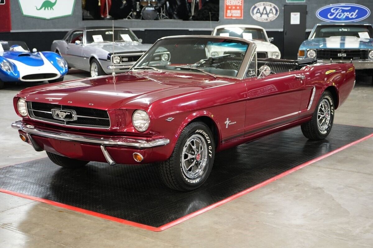 Ford-Mustang-Cabriolet-1965-Red-Black-0-1