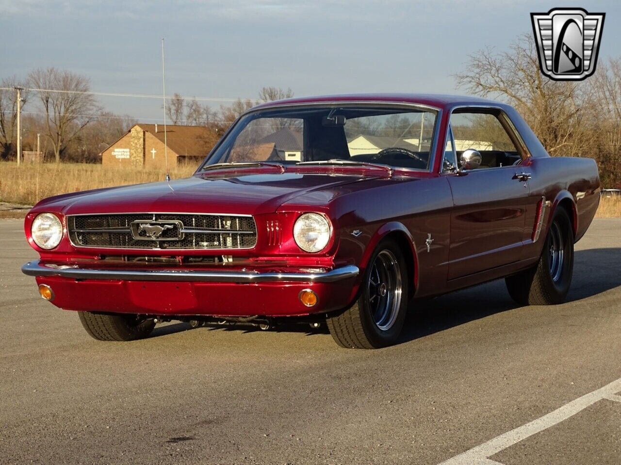 Ford-Mustang-Coupe-1965-Maroon-Black-95342-3