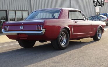 Ford-Mustang-Coupe-1965-Maroon-Black-95342-8