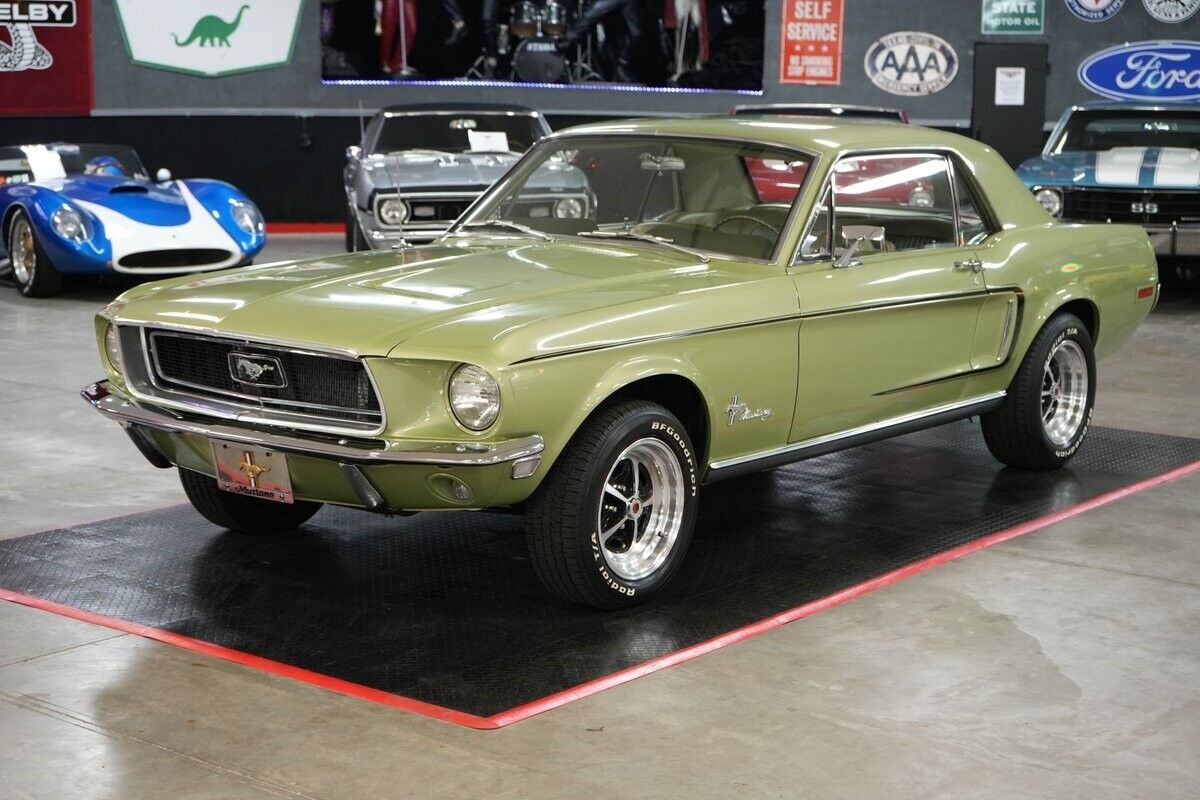 Ford-Mustang-Coupe-1968-Green-Olive-0-1