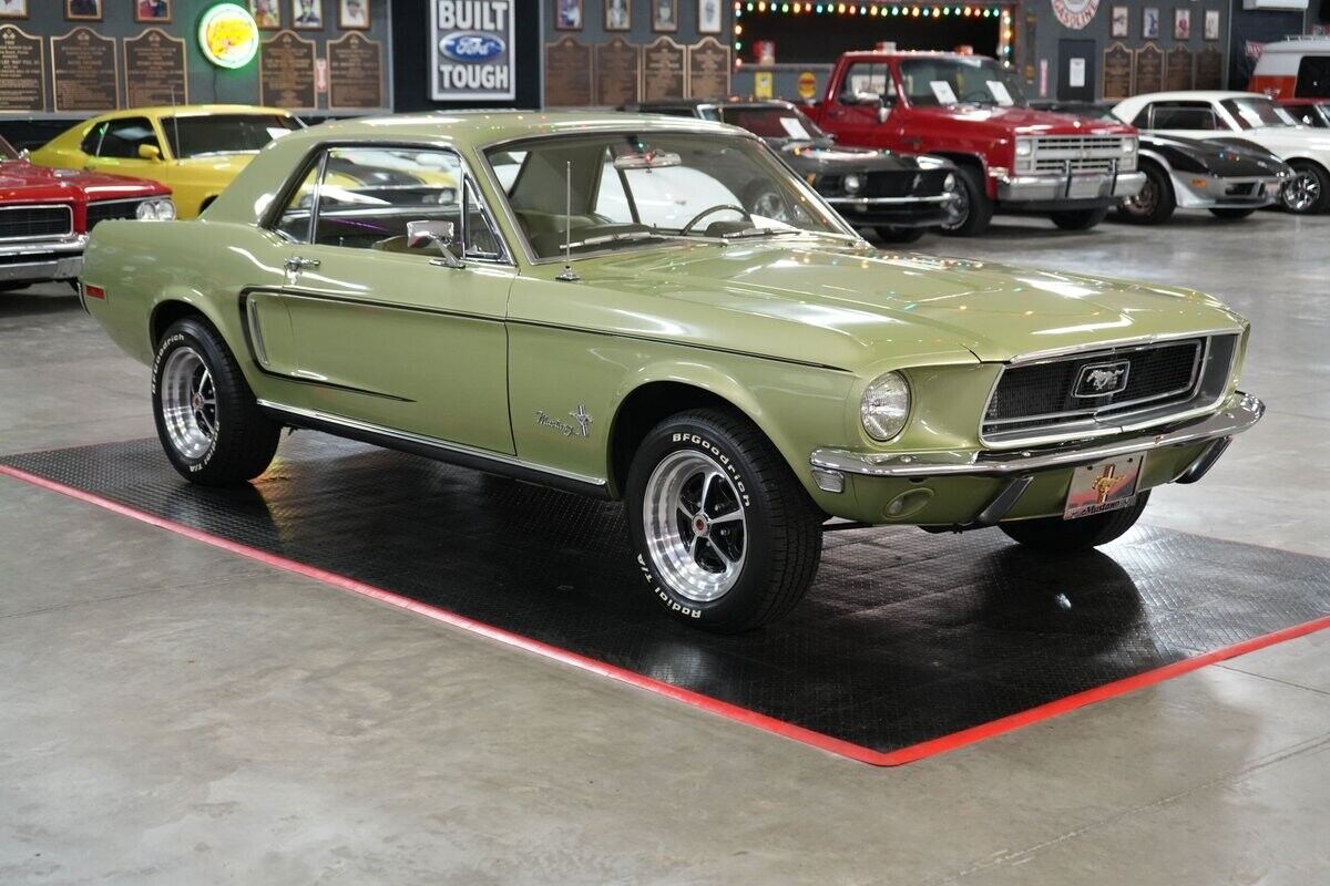 Ford-Mustang-Coupe-1968-Green-Olive-0-7