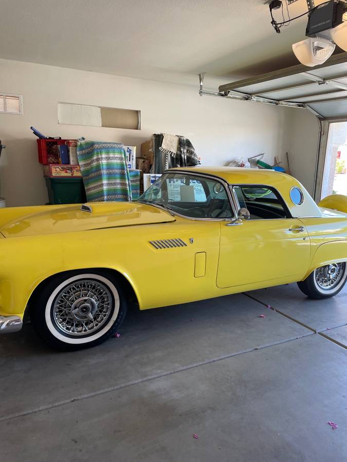 Ford-Thunderbird-1956-yellow-53108-1