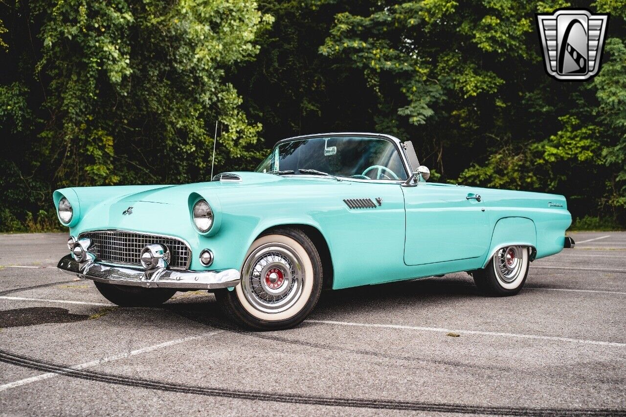 Ford-Thunderbird-Cabriolet-1955-Turquois-Turquois-140156-2