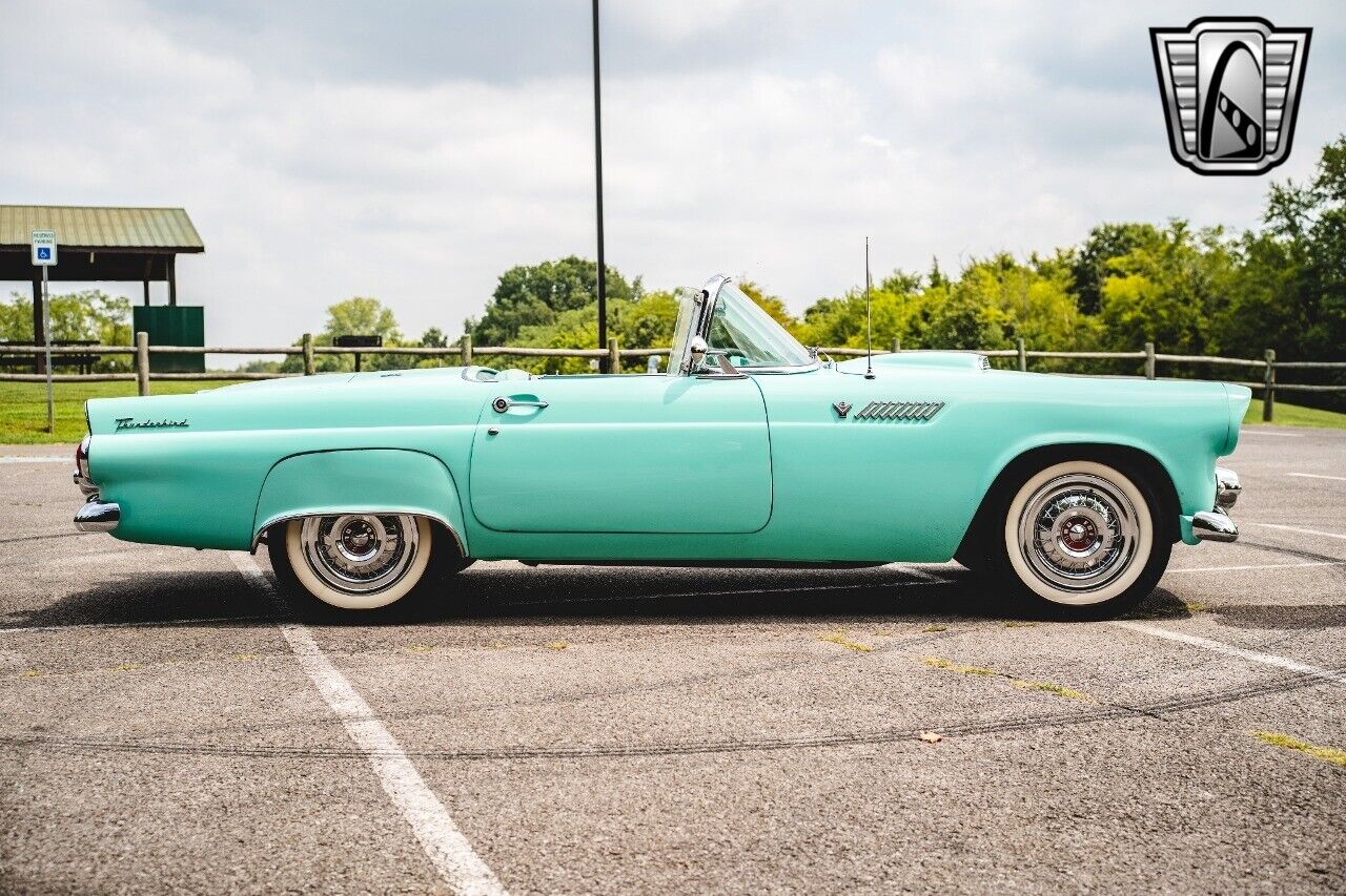 Ford-Thunderbird-Cabriolet-1955-Turquois-Turquois-140156-7