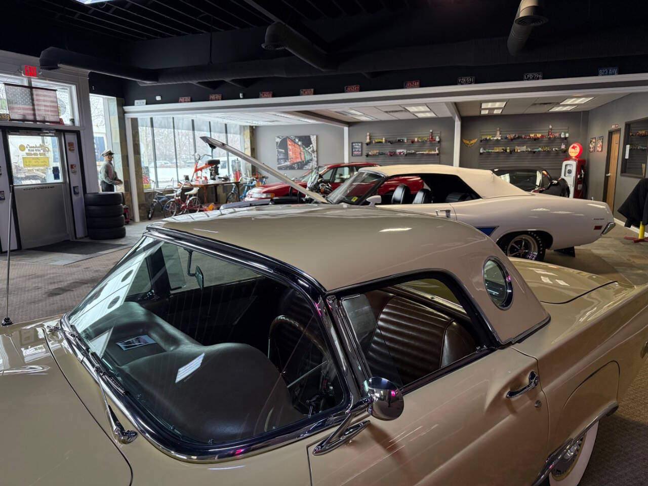 Ford-Thunderbird-Cabriolet-1957-Gold-Brown-99395-8