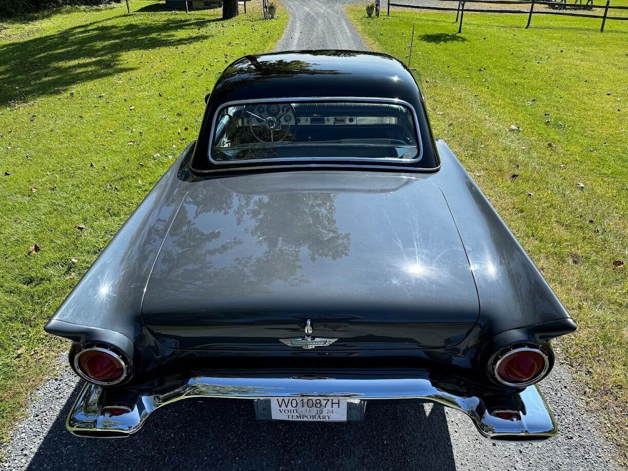 Ford-Thunderbird-Cabriolet-1957-Gunmetal-Grey-Black-White-12571-9