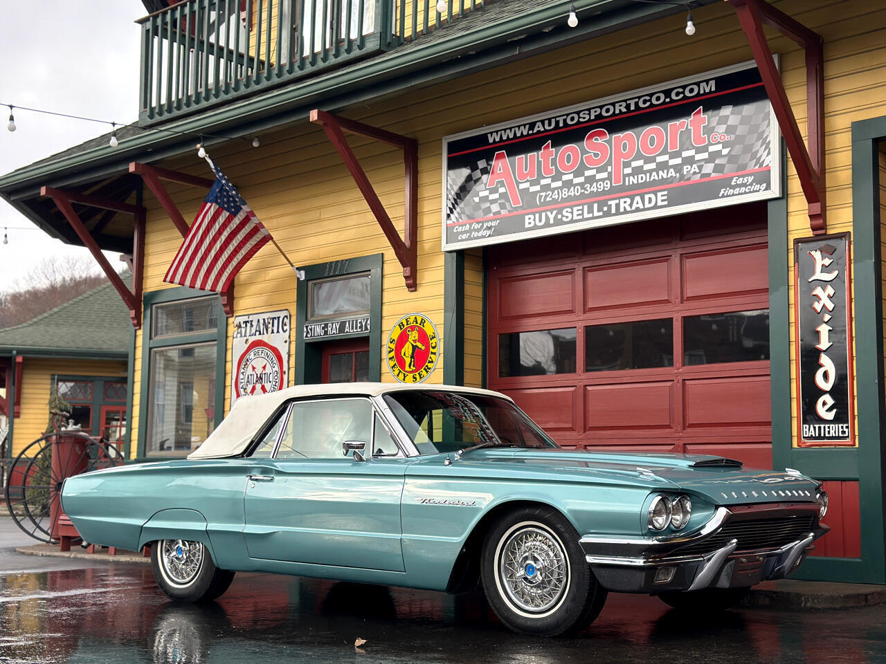 Ford-Thunderbird-Cabriolet-1964-Blue-Blue-2-11