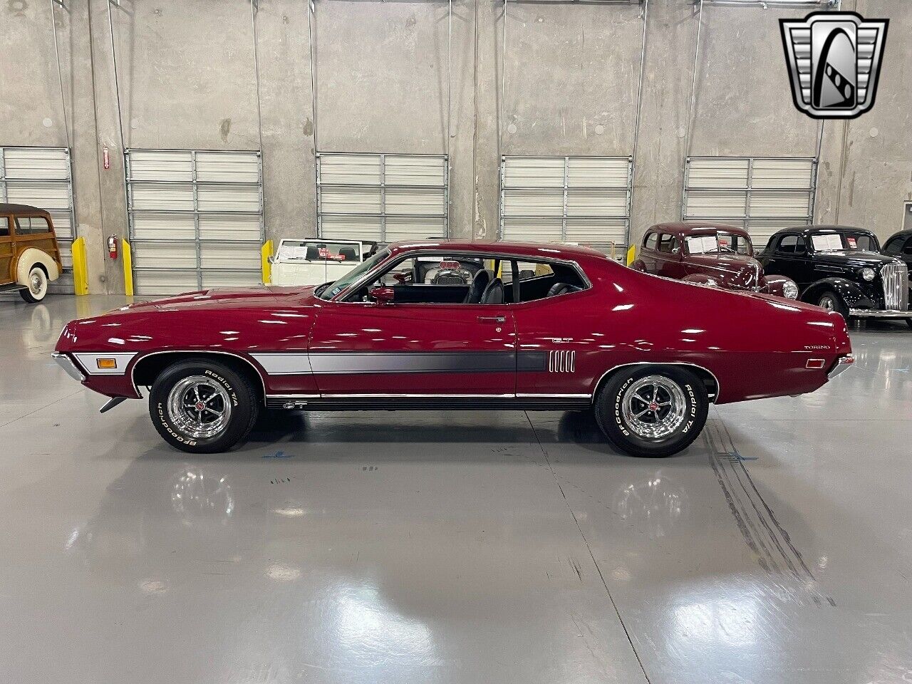 Ford-Torino-Coupe-1971-Maroon-Black-40644-3