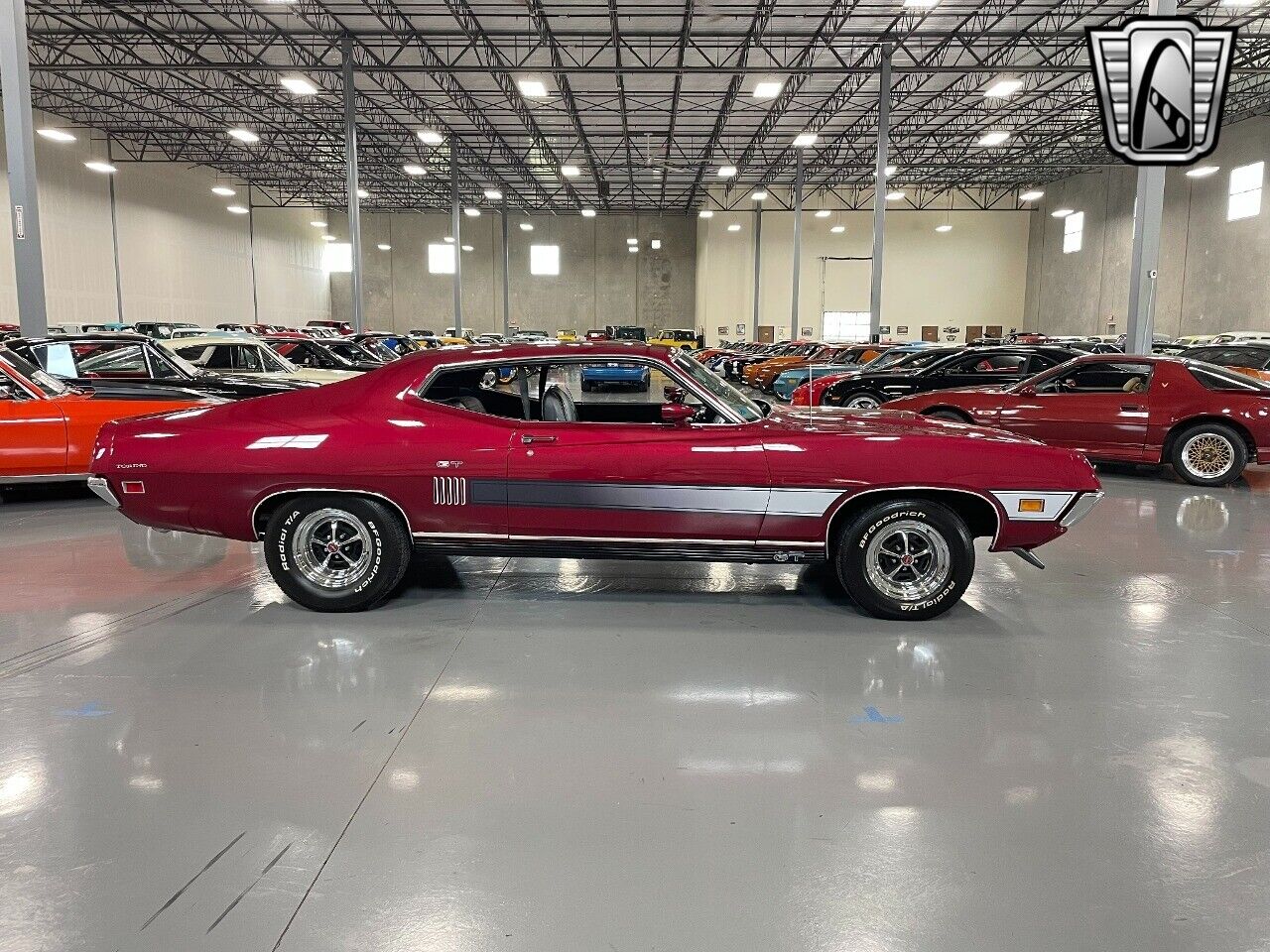 Ford-Torino-Coupe-1971-Maroon-Black-40644-5