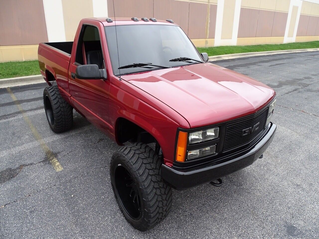 GMC-1500-Pickup-1990-Maroon-Black-223836-8