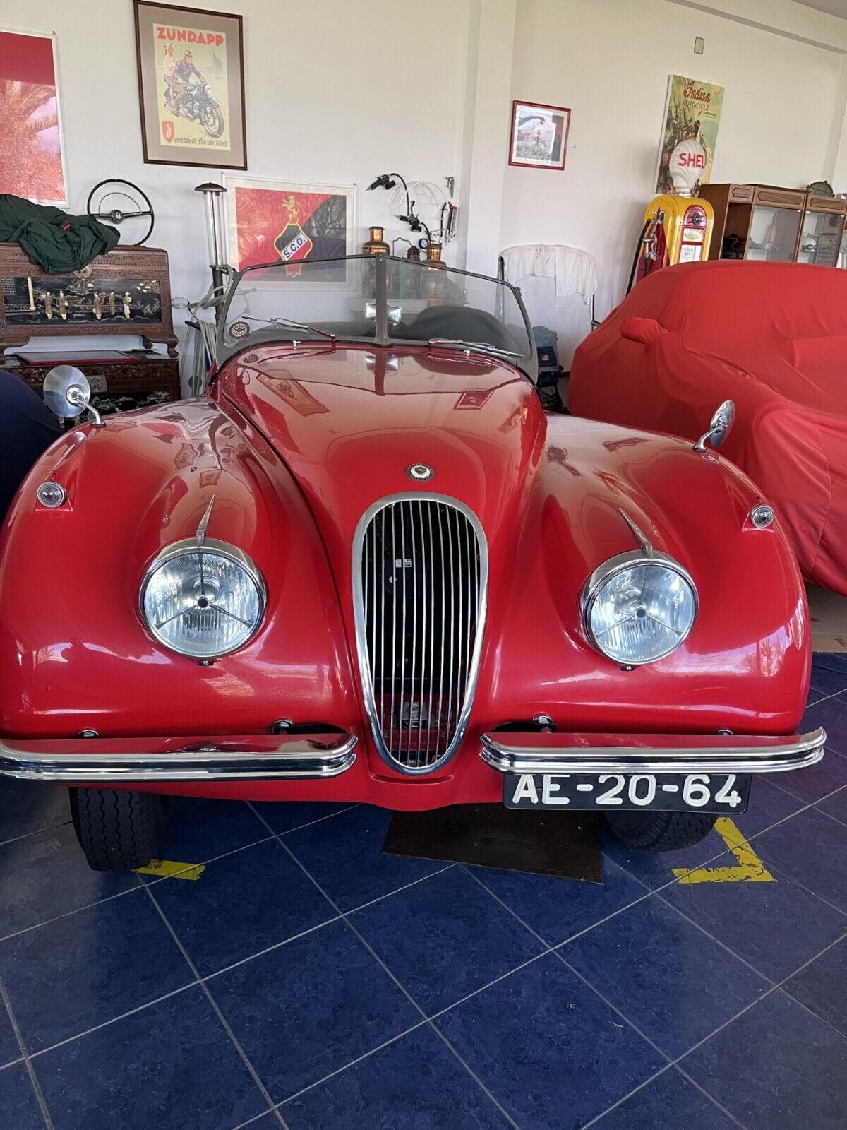 Jaguar-Other-Cabriolet-1954-Red-Black-65763-3