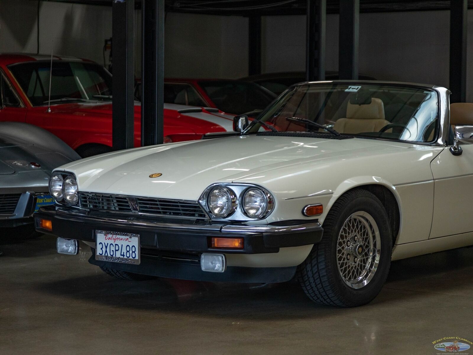 Jaguar-XJS-Cabriolet-1990-White-Tan-86190-7