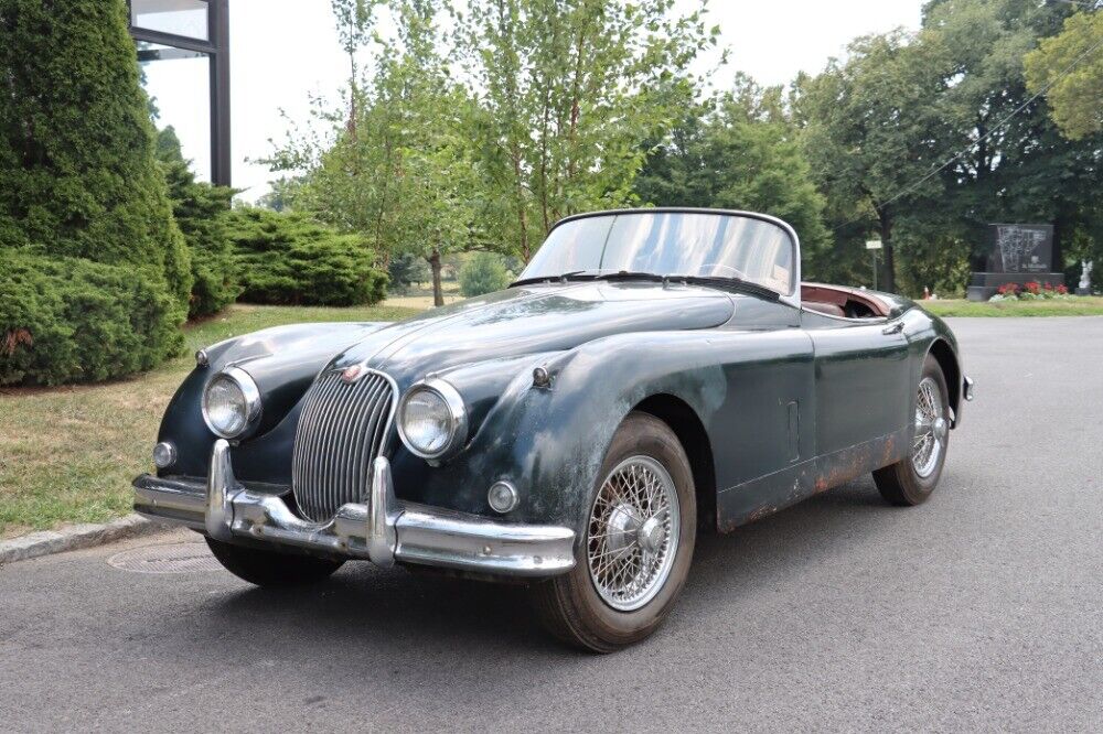 Jaguar-XK-Cabriolet-1958-Green-Tan-0-1