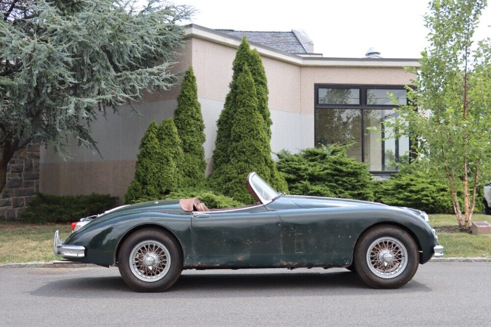 Jaguar-XK-Cabriolet-1958-Green-Tan-0-2